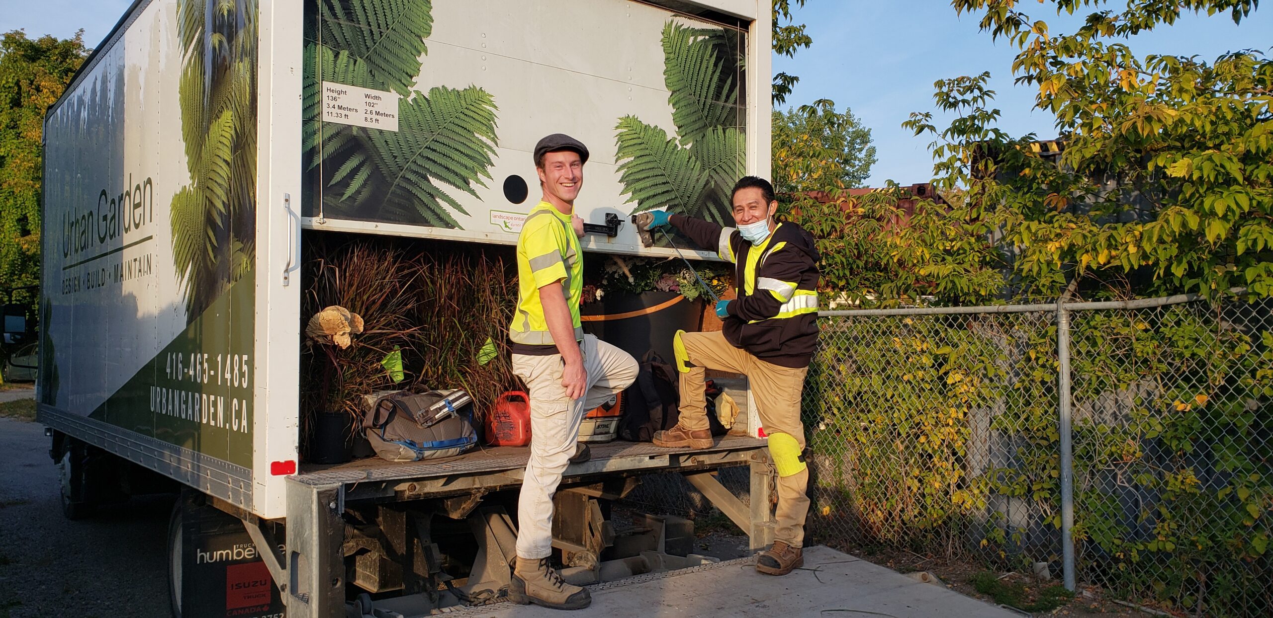 our landscaping crew